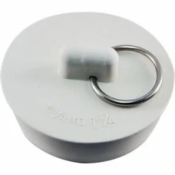 Hot Sale 💯 Lincoln Products® Bryce Tapered Rubber Stopper White for 1-1/8 in to 1-1/4 in Drains 🥰