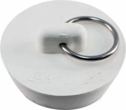 Discount 🔔 Lincoln Products® Tapered Rubber Stopper White for 1-3/8 in to 1-1/2 in Drains 😀