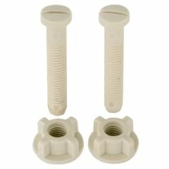 Promo 🥰 Lincoln Products® Replacement Closet Seat Hinge Bolt Set White Contractor 2-Pack 🔔