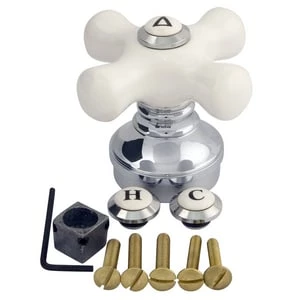 Wholesale 👍 Lincoln Products® Porcelain Handle in Polished Chrome 💯