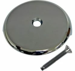 Promo 🌟 Lincoln Products® One Hole Waste and Overflow Plate Polished Chrome 🌟