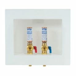 Best Sale 👍 Water-Tite Du-All™ 8-3/8 in x 6-1/8 in x 3-3/4 in Washing Machine Brass PEX connection Supply Box 👍
