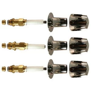 Budget ✔️ Lincoln Products® 3 Handle Valve Metal Rebuild Kit for Arrowhead in Polished Chrome ✔️