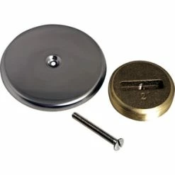Deals ❤️ Lincoln Products® 2 in. Clean Out Cover Plate with Slotted Brass Plug 🔔